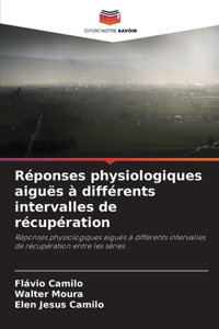 Réponses physiologiques aiguës à différents intervalles de récupération