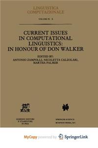 Current Issues in Computational Linguistics