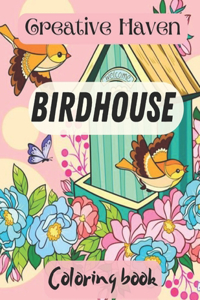 Creative Haven Birdhouse Coloring book