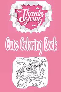 Cute Thanksgiving Coloring Book