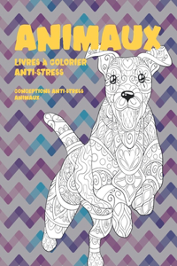 Livres à colorier anti-stress - Conceptions anti-stress Animaux - Animaux