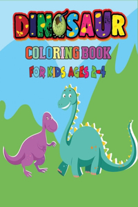 Dinosaur Coloring Book For Kids Ages 2-4