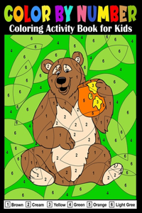 Color by Number Coloring Activity Book for Kids