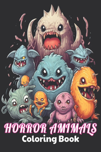 Horror Animals Coloring Book for Adult