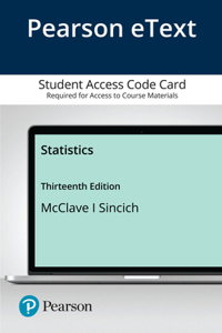 Pearson Etext Statistics [Updated Edition] -- Access Card
