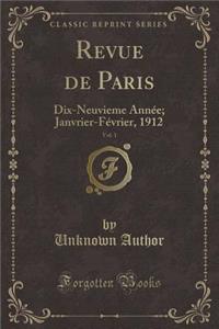 Revue de Paris, Vol. 1