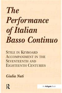 Performance of Italian Basso Continuo