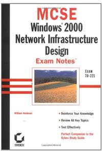 MCSE Windows<sup>®</sup> 2000 Network Infrastructure Design Exam Notes<sup><small>TM</small></sup>: Exam 70-221 (MCSE exam notes)