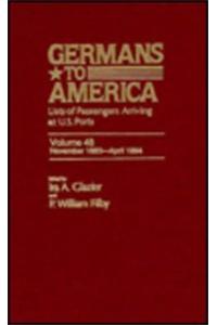 Germans to America, Nov. 1, 1883-Apr.14, 1884