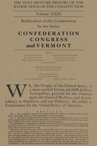 Documentary History of the Ratification of the Constitution, Volume 29