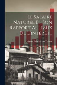 Salaire Naturel Et Son Rapport Au Taux De L'intérêt...