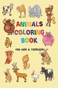 animals toddler coloring book