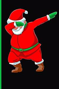 Dabbing Santa Dot Grid Christmas Notebook