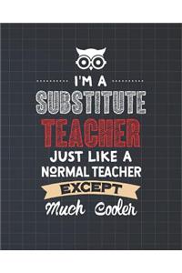 I'm A Substitute Teacher Just Like A Normal Teacher Except Much Cooler