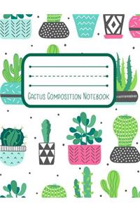 Cactus Composition Notebook