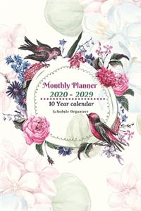 Monthly Planner 2020 -2029 Notebook Diary