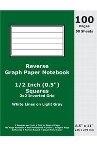 Reverse Graph Paper Notebook