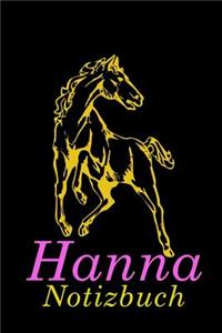 Pferd Hanna Notizbuch