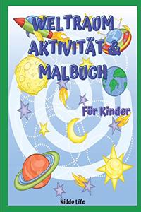 Weltraum Activity & Malbuch für Kinder
