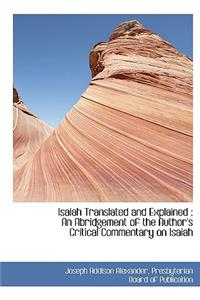 Isaiah Translated and Explained