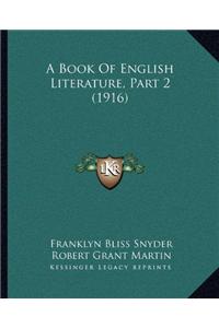 A Book Of English Literature, Part 2 (1916)