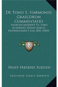 De Tonis S. Harmoniis Graecorum Commentatio