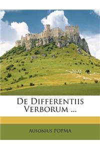 de Differentiis Verborum ...