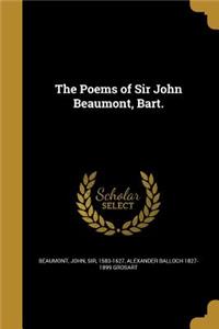 Poems of Sir John Beaumont, Bart.