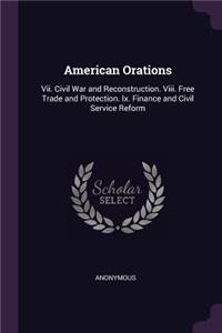 American Orations