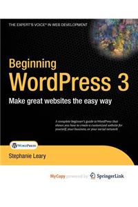 Beginning Wordpress 3