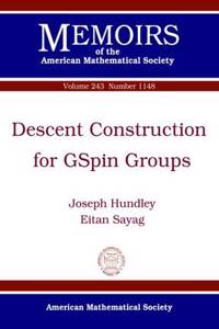 Descent Construction for GSpin Groups