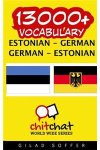 13000+ Estonian - German German - Estonian Vocabulary