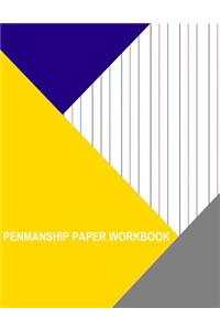 Penmanship Paper Workbook