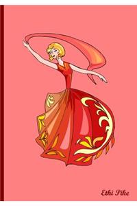 Ethi Pike - Gorgeous Red Notebook / Extended Lines / Soft Matte Cover