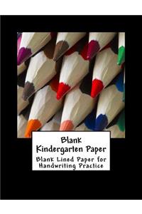 Blank Kindergarten Paper
