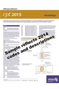 CPT 2015 Express Reference Coding Card: Dermatology