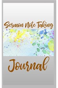 Sermon Note Taking Journal