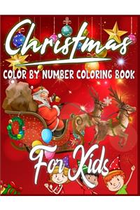 Christmas Color By Number Coloring Book For Kids