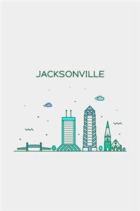 Jacksonville Minimalist Travel Notebook [Lined] [6x9] [110 pages]