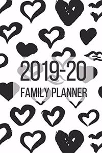 Family Planner and Organizer - Sept 2019 to Dec 2020. Monochrome Hearts Design