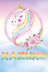 Kazuko: Want To Give Kazuko A Unique Memory & Emotional Moment? Show Kazuko You Care With This Personal Custom Named Gift With Kazuko's Very Own Unicorn Cus