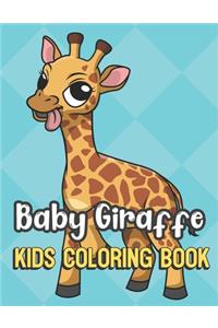 Baby Giraffe Kids Coloring Book