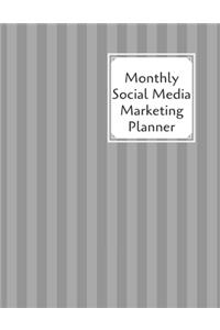 Monthly Social Media Marketing Planner