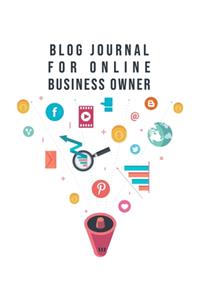 Blog Journal For Online Business Owner