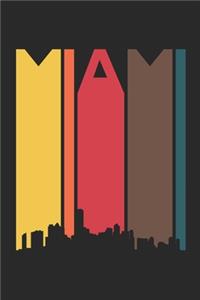 Miami Skyline Notebook - Miami Gift - Vintage Miami Pride Journal - Skyline Diary for Friends And Family From Miami