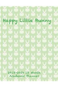 Happy Little Bunny 2018-2019 18 Month Academic Planner