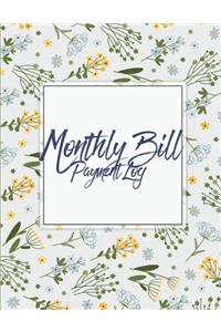 Monthly Bill Payment Log