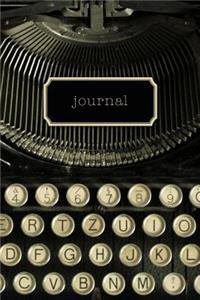 Journal: Vintage Typewriter Notebook