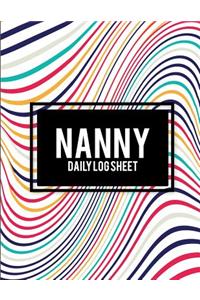 Nanny Daily Log Sheet