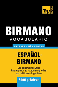 Vocabulario Español-Birmano - 3000 palabras más usadas